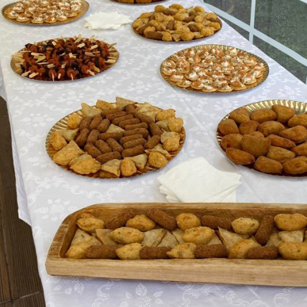 catering aniversario com entradas